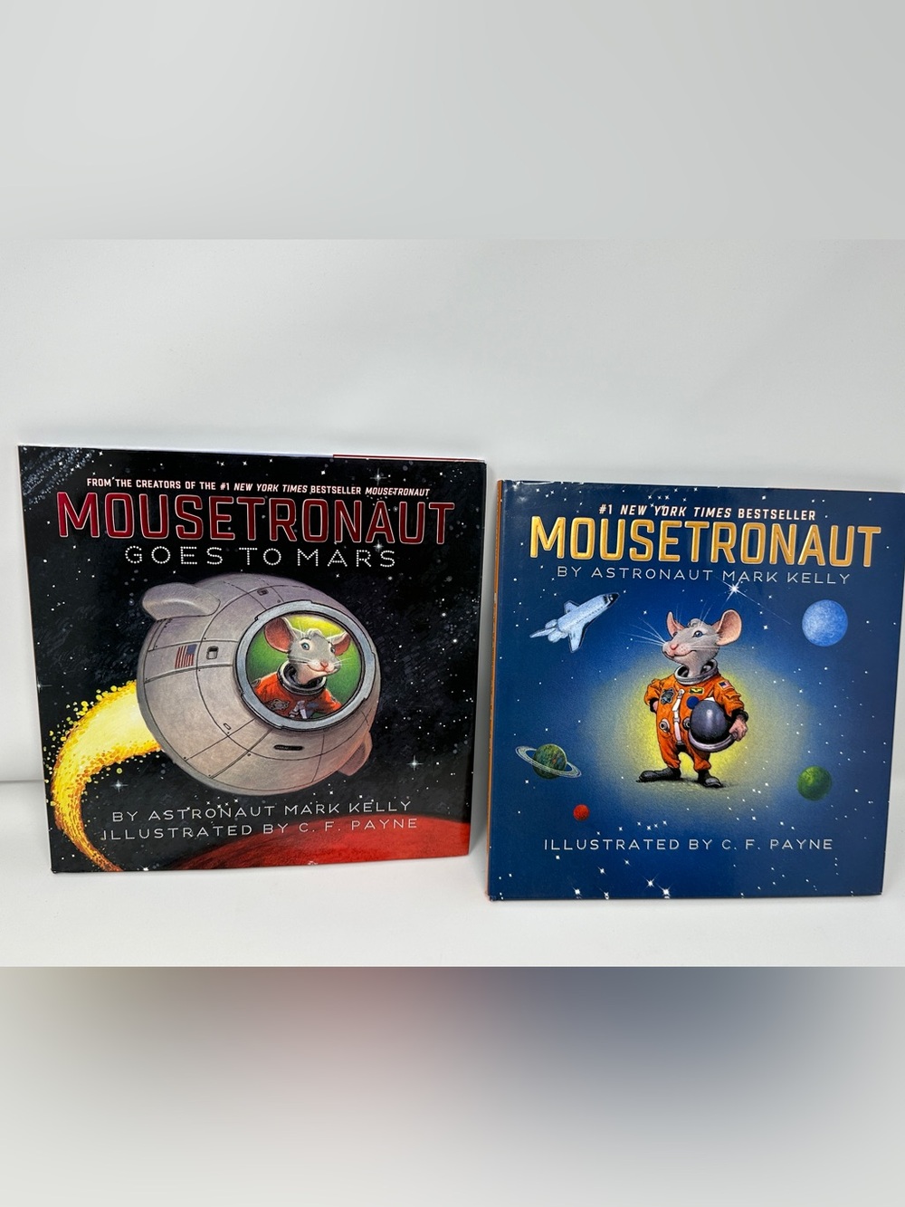 Children’s books Set of 2 Mousetronaut Books by Mark Kelly Space kids books NASA